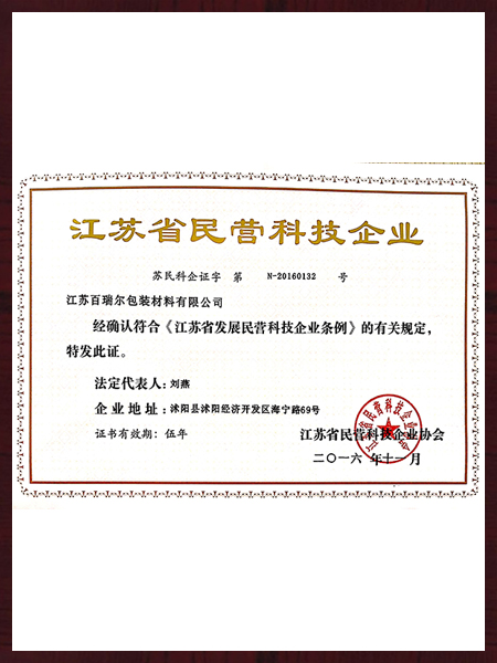 江蘇省民營科技企業